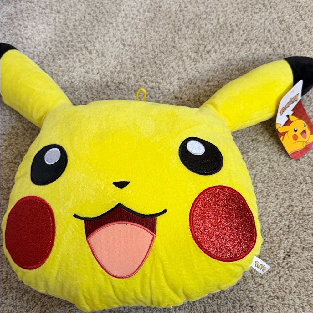 Pikachu Plush Pillow - Yellow Pikachu Kids Toy